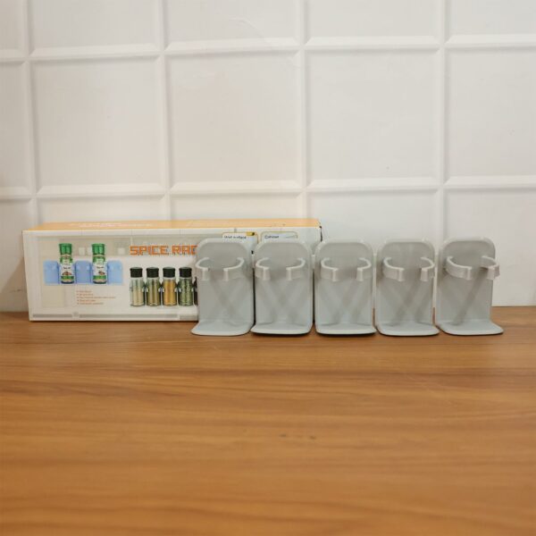 wall mounted adjustable spice rack organizer (1 pc) wall mounted adjustable spice rack organizer (1 pc)