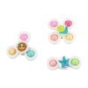 white baby spinner toy set â€“ sensory suction spin toys (3 pc set)