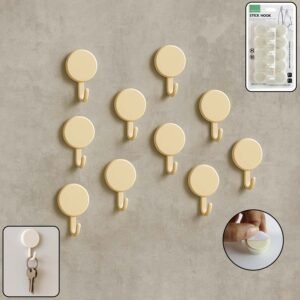 self adhesive round wall hooks (10 pc)