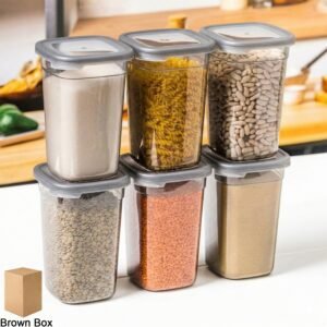 plastic multipurpose kitchen storage / fridge container (1200 ml, 6 pc) plastic multipurpose kitchen storage / fridge container (1200 ml, 6 pc)
