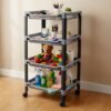 apex 4 layer big multipurpose plastic storage rack
