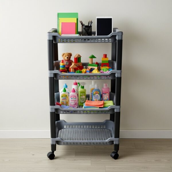 apex 4 layer big multipurpose plastic storage rack