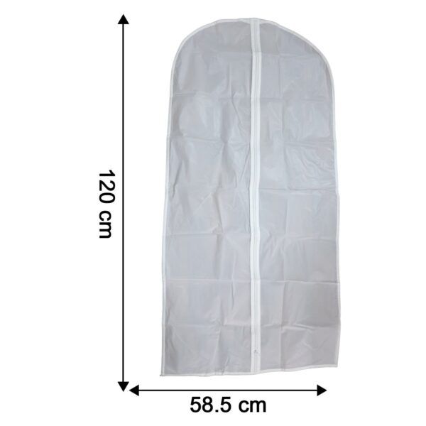 transparent garment cover bag (120 Ã— 58 cm, 1 pc)