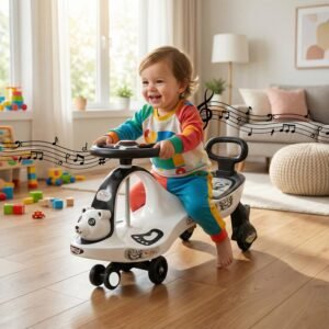 baby magic swing car ride on toy with music (1 pc)