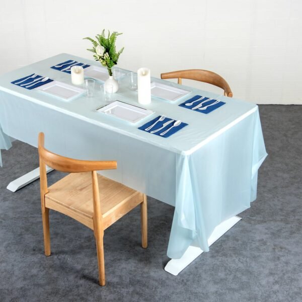 waterproof disposable plastic table cover 137 Ã— 183 cm