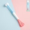 2 in 1 baby tongue cleaner and oral massager stick with soft silicone brush head