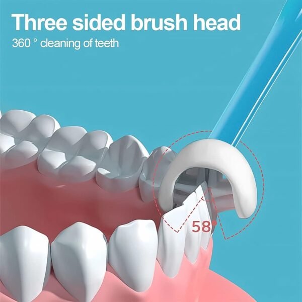 2 in 1 baby tongue cleaner and oral massager stick with soft silicone brush head