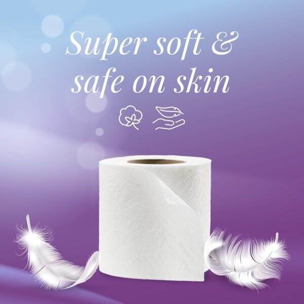 toilet tissue rolls â€“ soft embossed bathroom tissue, 220 sheets Ã— 10 rolls