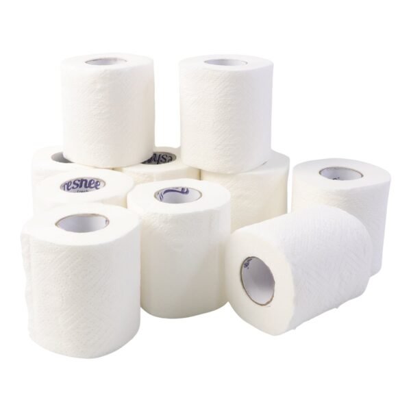toilet tissue rolls â€“ soft embossed bathroom tissue, 220 sheets Ã— 10 rolls