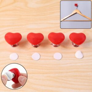 heart shaped knob pulls toilet press button (4 pc)