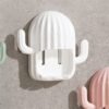 wall mounted cactus shape toothbrush holder (1 pc)