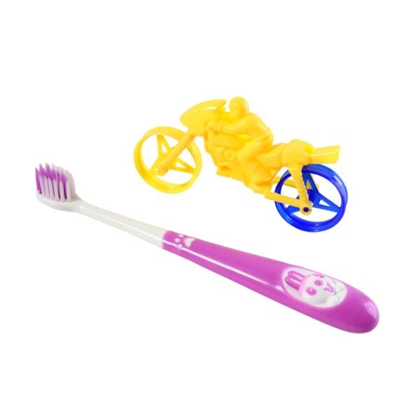 kids toothbrush and bike toy set