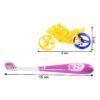 kids toothbrush and bike toy set