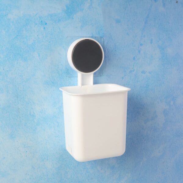 wall mounted toothbrush & bathroom storage organizer (1 pc)