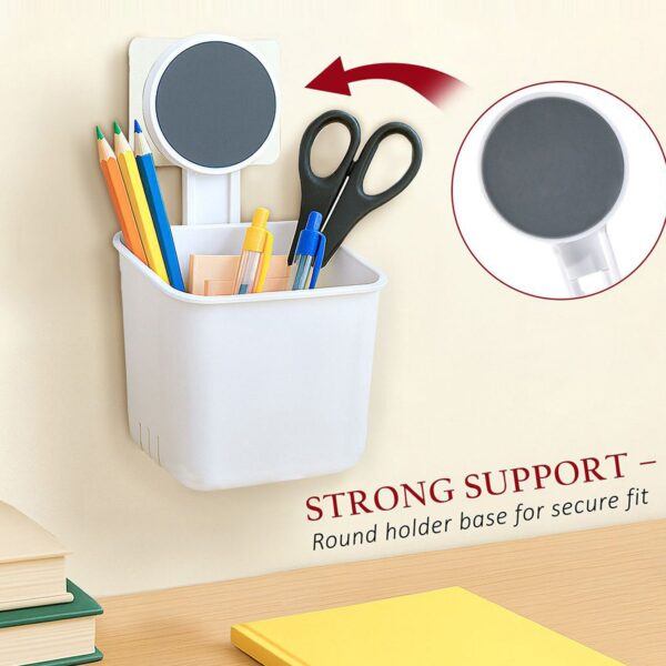 wall mounted toothbrush & bathroom storage organizer (1 pc)