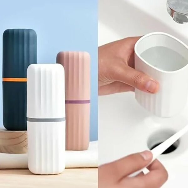 plastic hygienic toothbrush travel portable case (2 pc)