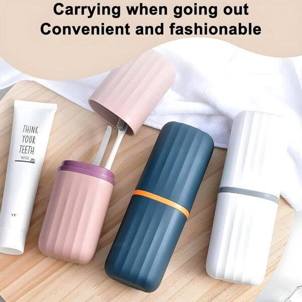 plastic hygienic toothbrush travel portable case (2 pc)