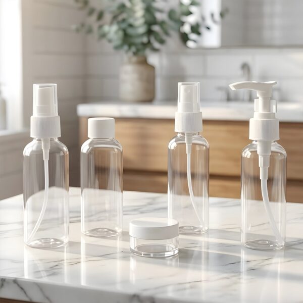 5 in 1 refillable travel cosmetic bottle set 5 in 1 refillable travel cosmetic bottle set