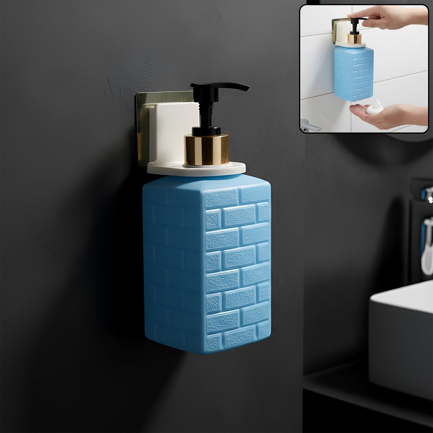 wall mounted liquid soap dispenser (1 set)