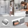 wall mounted 4 compartment bathroom storage & soap holder