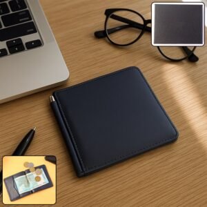 premium slim bi fold wallet for men with gift box packing