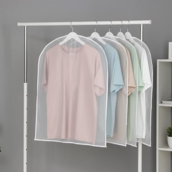 short hanging garment storage cover pack of 5 (60 Ã— 80 cm)