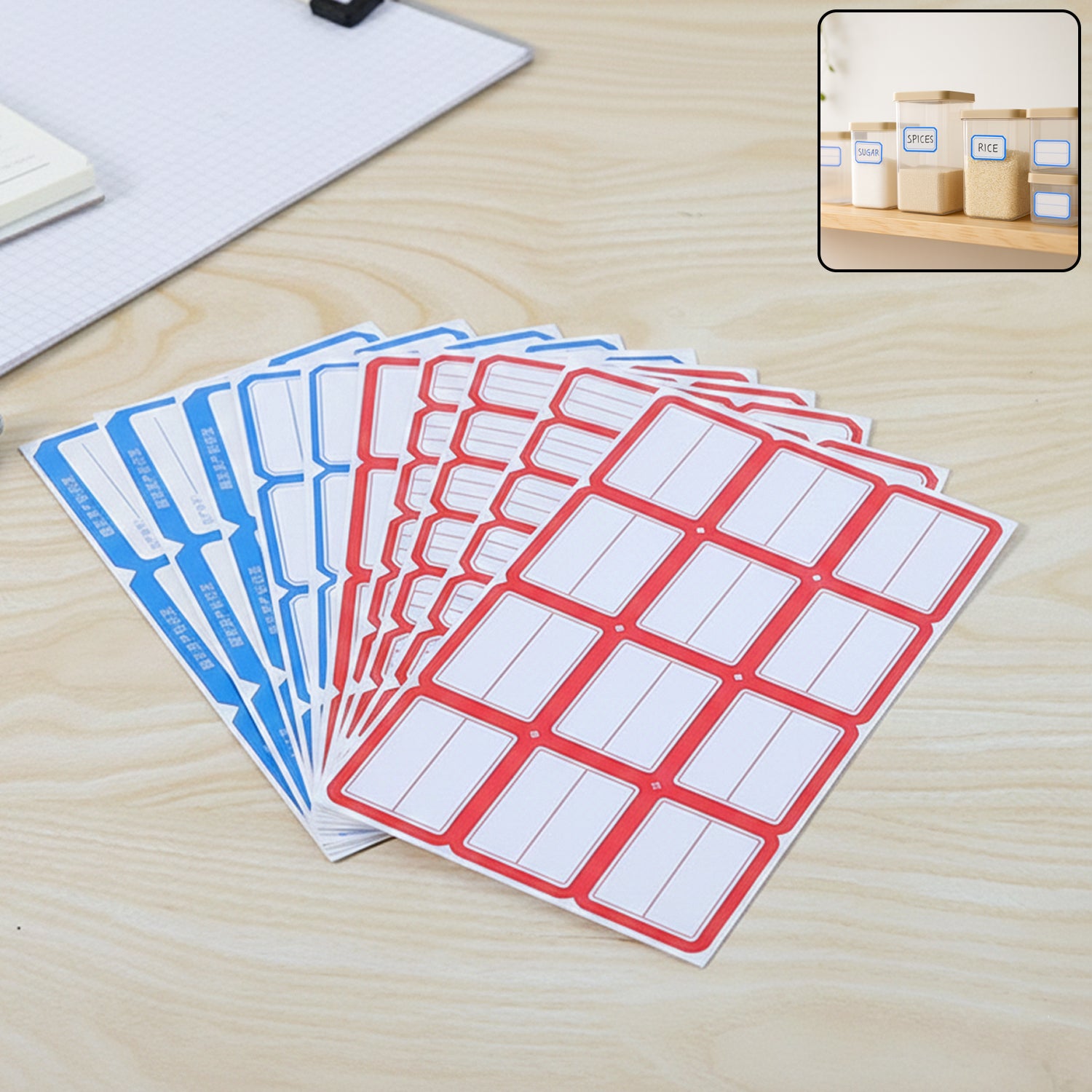 10 sheets self adhesive label stickers