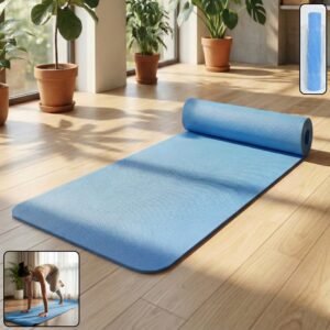 premium non slip yoga & exercise mat (178x60 cm / 1 pc / mix color)