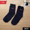 navy blue casual daily wear socks (1 pair)