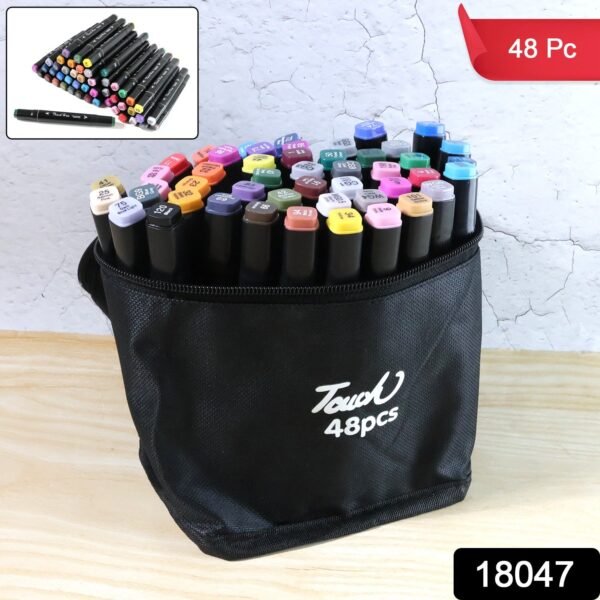 dual tip sketch markers set (48 pc)