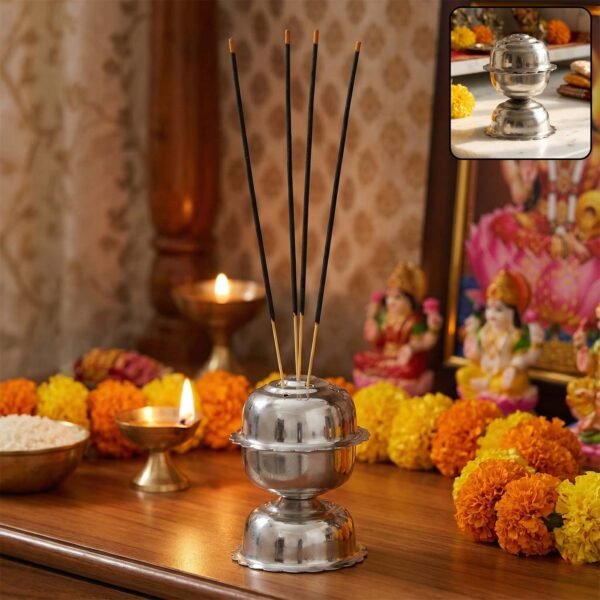 stainless steel jasmine agarbatti stand (1 pc)