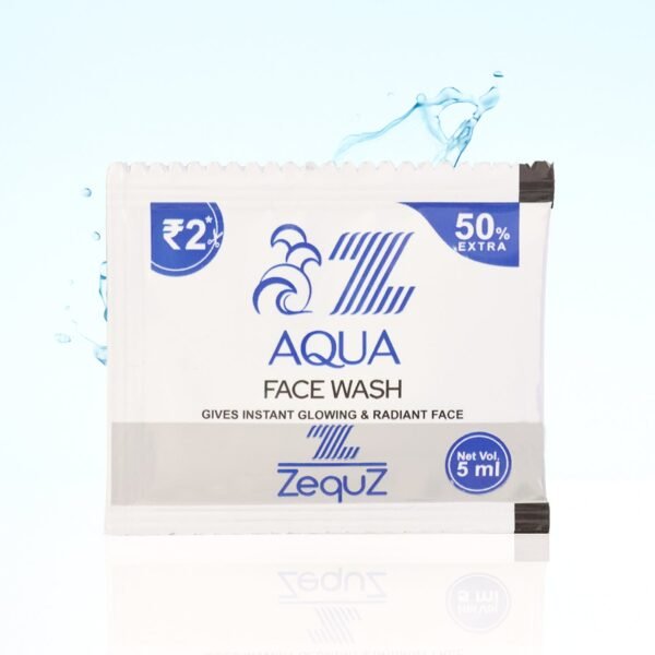 zequz aqua face wash sachet (5 ml / 1 pc)