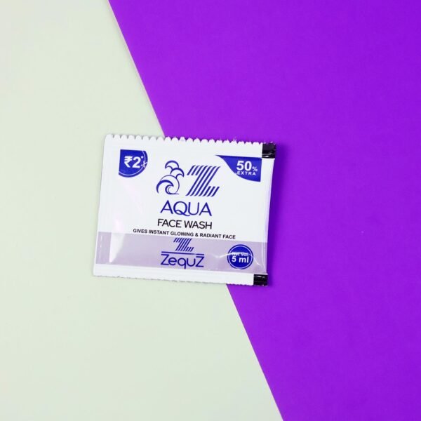 zequz aqua face wash sachet (5 ml / 1 pc)