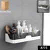 wall mounted self adhesive plastic storage shelf (1 pc)