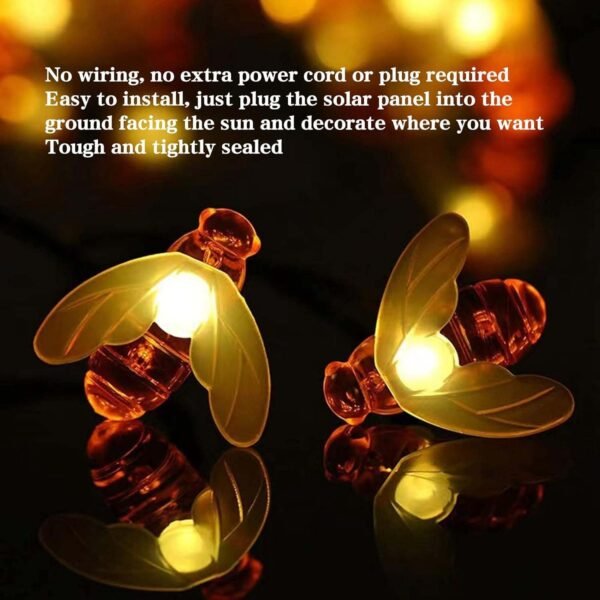 premium solar powered decorative firefly garden light (2 pc set)