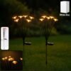 premium solar powered decorative firefly garden light (2 pc set)
