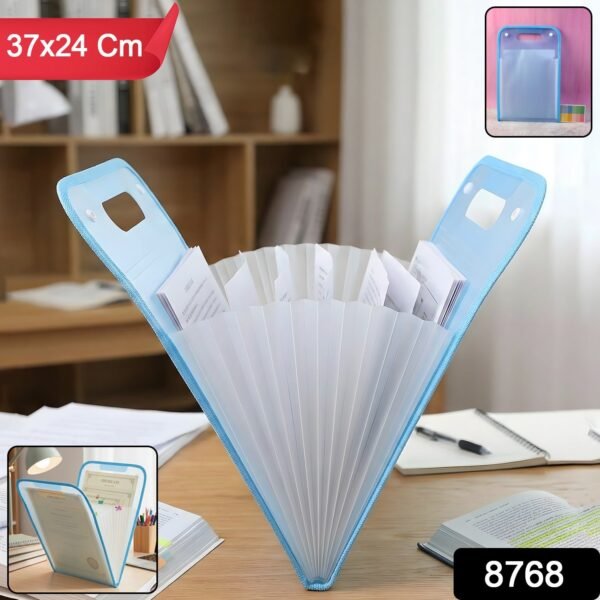 13 pocket document file folder with handle