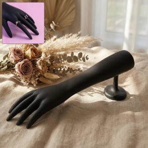 elegant black hand shaped jewelry display stand (1 pc)