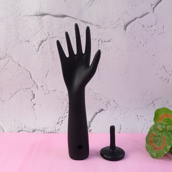 elegant black hand shaped jewelry display stand (1 pc)