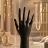 elegant black hand shaped jewelry display stand (1 pc)