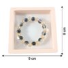 elegant dual tone crystal beaded stretch bracelet (1 pc)