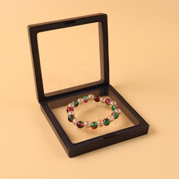 multicolor glossy bead stretch bracelet (1 pc)