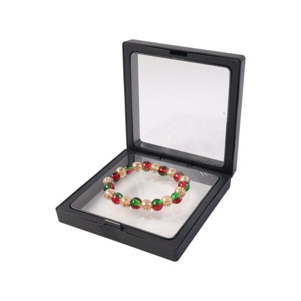 multicolor glossy bead stretch bracelet (1 pc)