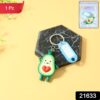 cute avocado cartoon keychain with name tag holder (1 pc) cute avocado cartoon keychain with name tag holder (1 pc)
