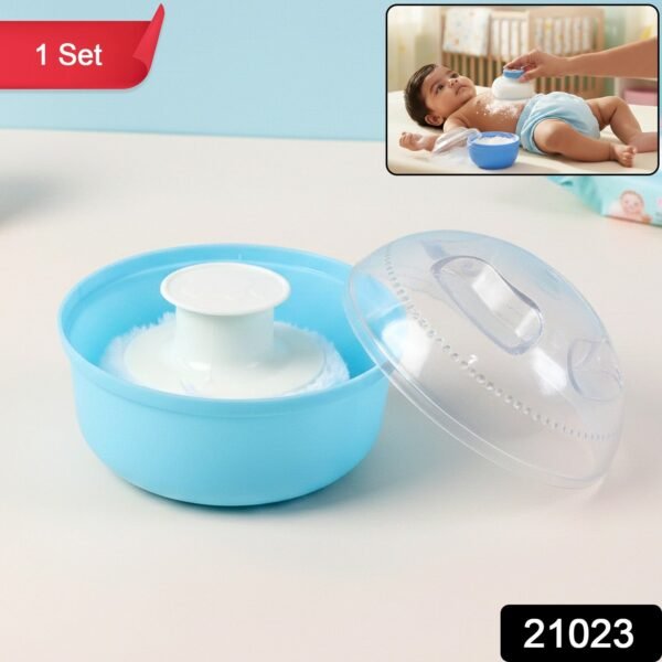 baby powder puff storage box set