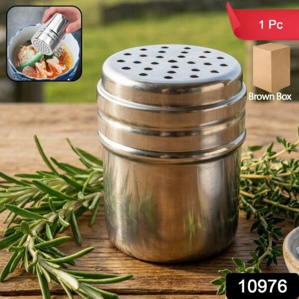 multipurpose stainless steel spice shaker container (1 pc)