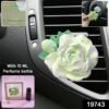 rose flower car air freshener clip for ac vent with perfume bottle 10ml (1 pc)