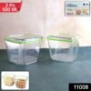 food storage container set with leak proof lid (500 ml / 2 pc)