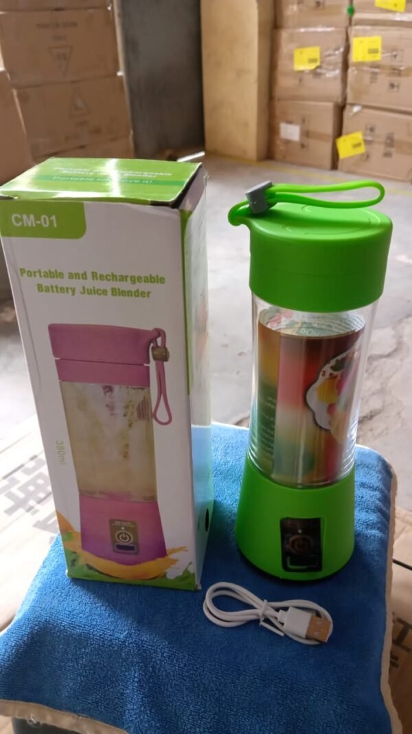 portable usb rechargeable 6 blade juicer blender