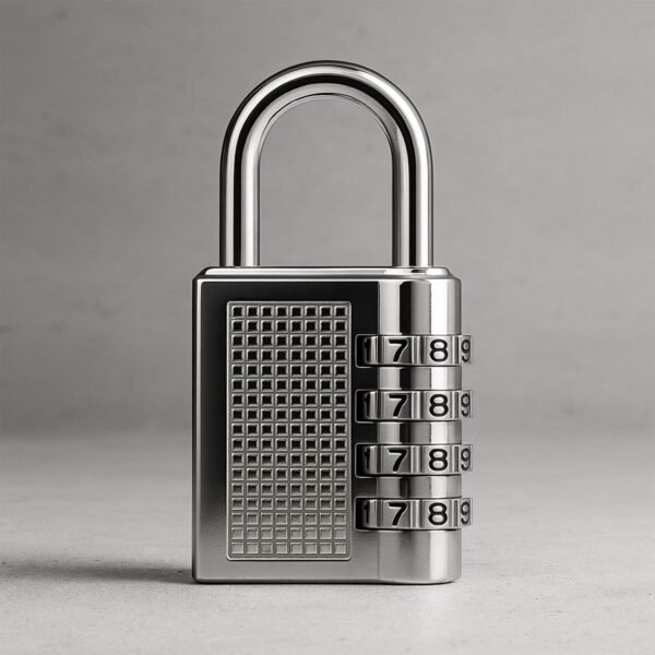 heavy duty 4 digit resettable combination padlock (1 pc)